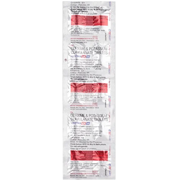 ceftas cv 200mg tablet 10's